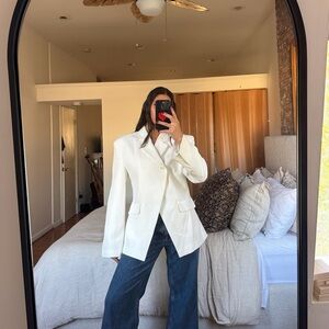 ASOS Crossover Cream Blazer